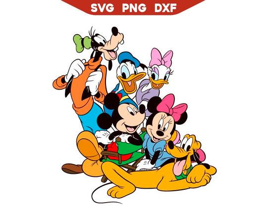 Mouse Friends Vacay Mode Svg Png, Mickey Best Friends Svg