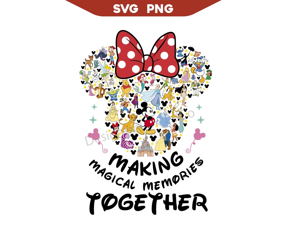 Mouse Making Magical Memories Together Svg Png