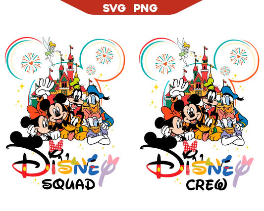 Mouse Squad Svg, Mickey Crew Svg Png Pack