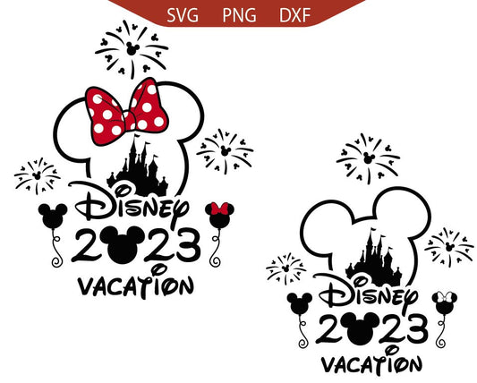 Mouse Vacation Svg