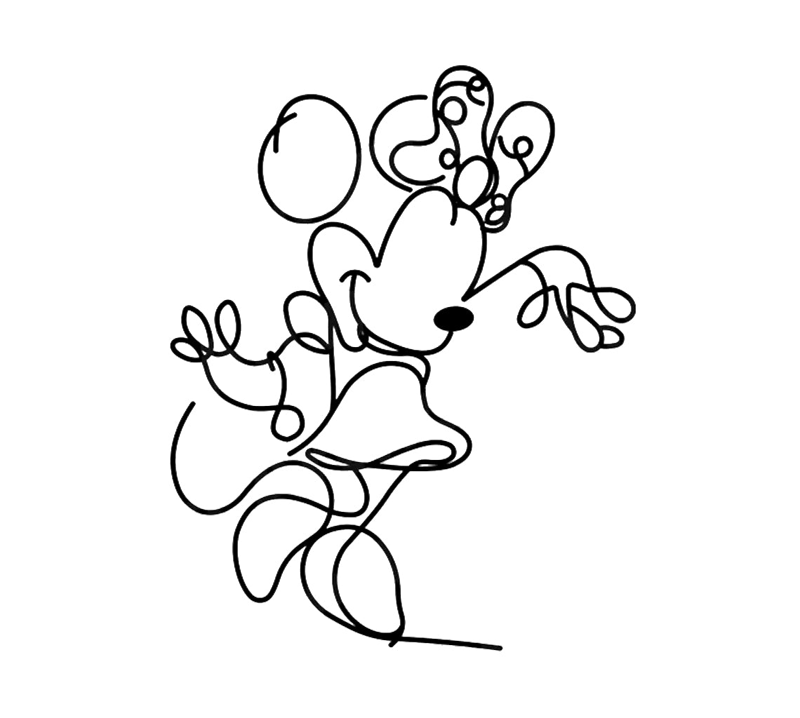 Mouse Line Art Bundle Svg Png, Mickey Mouse Outline Svg