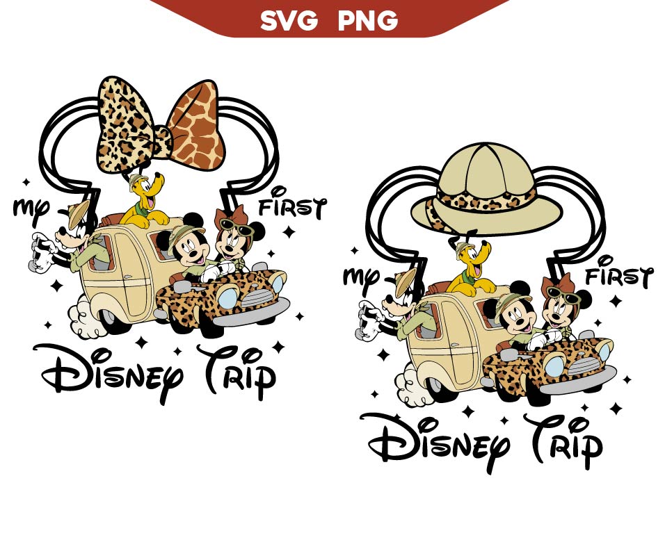 My First Disney Trip Safari Svg, Mickey Safari Svg Png