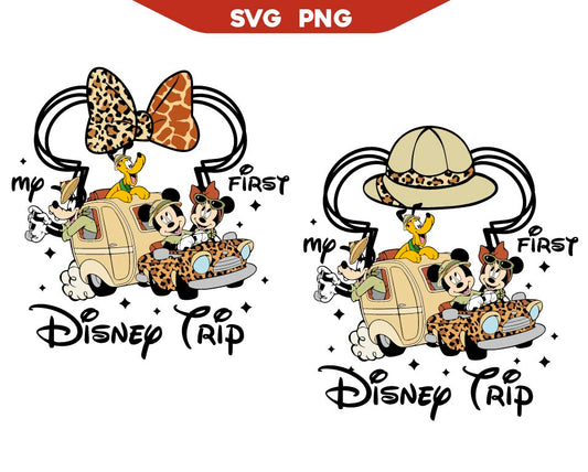 My First Disney Trip Safari Svg, Mickey Safari Svg Png