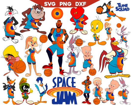 Looney Tunes Svg Png, Space Jam New Legacy Svg, Tune Squad Svg