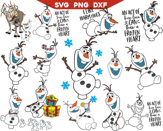 Olaf Quotes Svg Bundle, Olaf Silhouette Svg