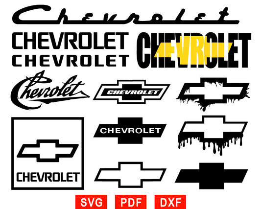 Pack Chevrolet Svg Png Design, Car Logo Svg, Car Symbol Svg