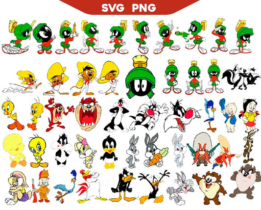 Bundle Looney Tunes Svg Png, Looney Tunes Characters Svg
