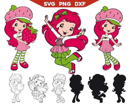 Princess Strawberry Svg Bundle