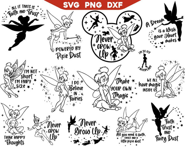 Princess Tinker Bell Quotes Svg Bundle – AlyzKids