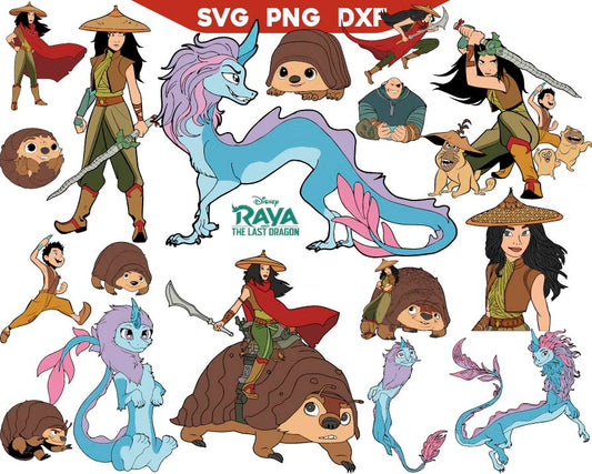 Raya and The Last Dragon Svg Bundle