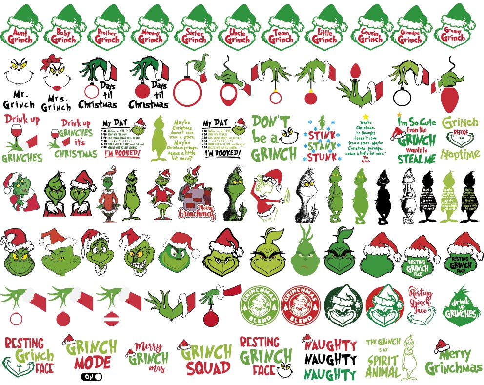 The Grinch Svg Png Bundle, Grinch Christmas Svg Png