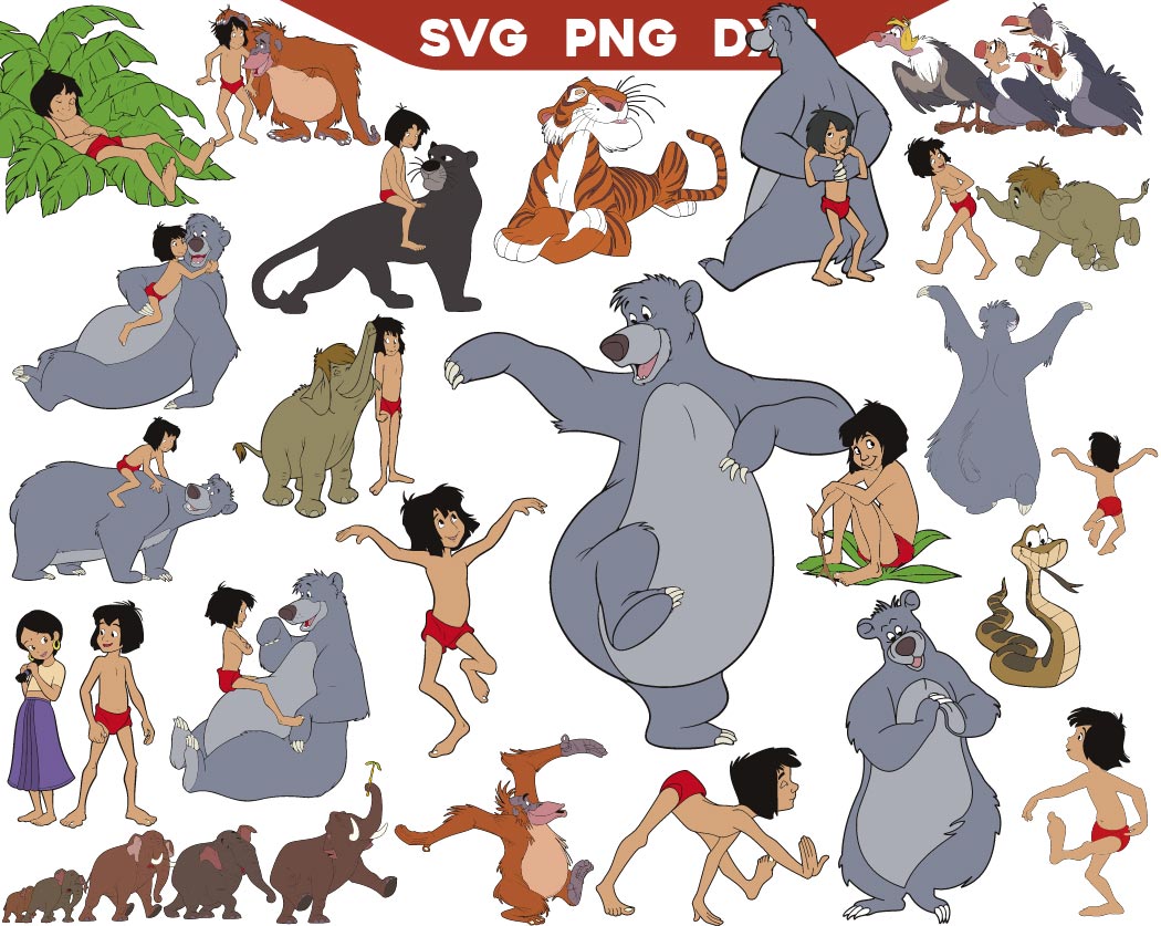 The Jungle Book Svg Bundle