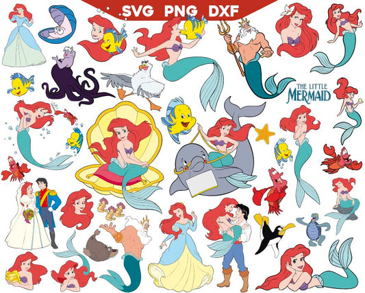 The Little Mermaid Svg Png, Ariel Svg