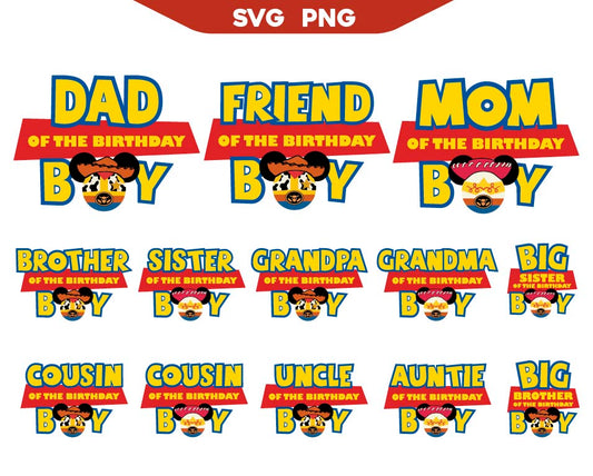 Toy Story Birthday Family Svg Pack