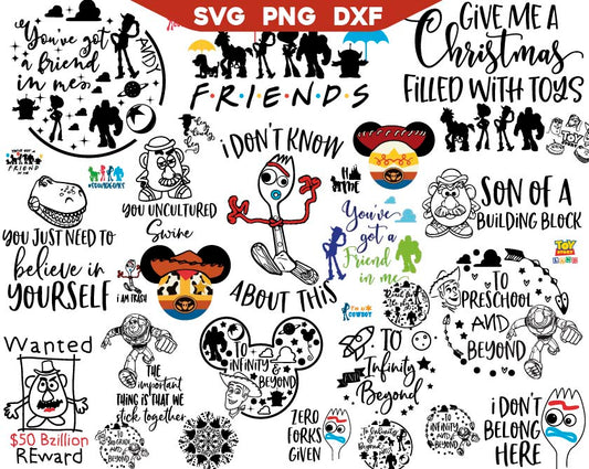 Toy Story Quotes Svg Bundle, To Infinity & Beyond Svg