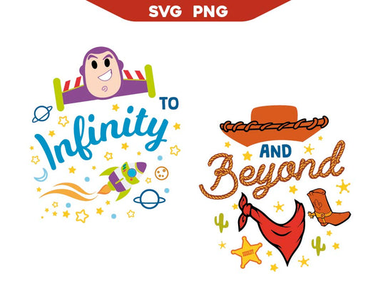 Toy Story Two Infinity and Beyond Svg Png