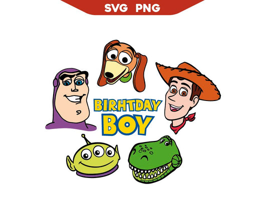 Toys Characters Birthday Boy Svg Png